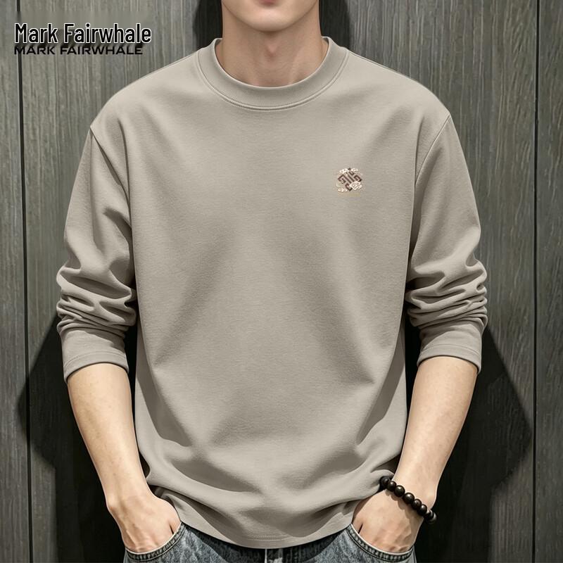 Mark Fairwhale Men's Pure Cotton Long Sleeve Casual T-Shirt
