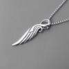 Hiphop Hip Hop Trend Street Personality Line Wing Accessories Titanium Steel Necklace Men And Women