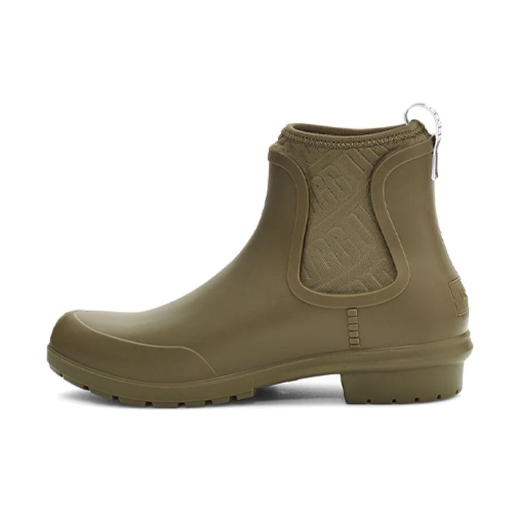 

UGG Шеврон Резина Нескользящие Прочные Удобные Короткие Ботинки Челси Женские ботинки Оливково-зеленый 1110650-OLV 39