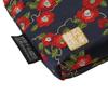 Senshishuin Nishijin Brocade PouchShrine Stamp Book Case (Lined) Navy Blue Snow-Wrapped Camellia (Small)