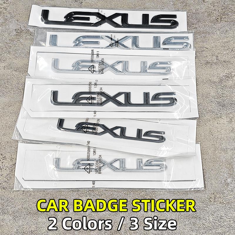 3D ABS Car Letter Emblem Rear Trunk Sticker Badge For Lexus F SPORT Hybrid ES CT GS IS UX GX LBX NX RX 350h 450h accessories