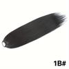 MISS WIG Long Straight Ponytail Extension 24Inch Ponytail Hair Extensions Synthetic Hair On Elastic Band Hairpiece Heat Resistant Hair Accessories