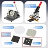 2x2" (Machine+Cutter+100 Magnets)Or(1000 Magnets Material) DIY Custom Photo Kit Fridge Magnet Button Maker Machine Refrigerator