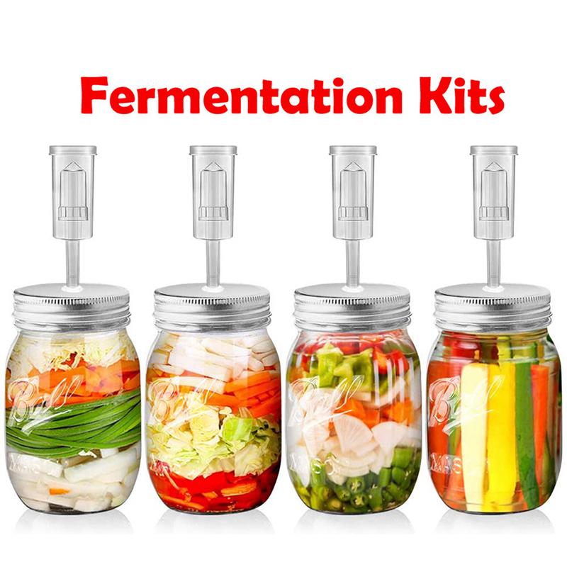 86 mm/70 mm breite Öffnung Mason Jar Fermentation Deckel halten Lebensmittel untergetaucht Kit