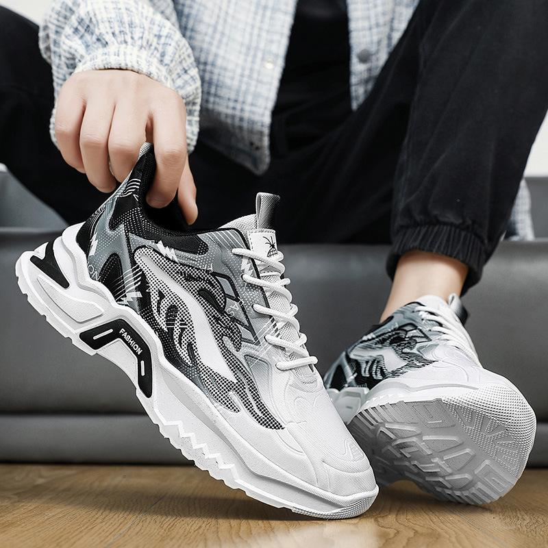Spring new high-top sports and leisure running shoes Daddy trendy shoes