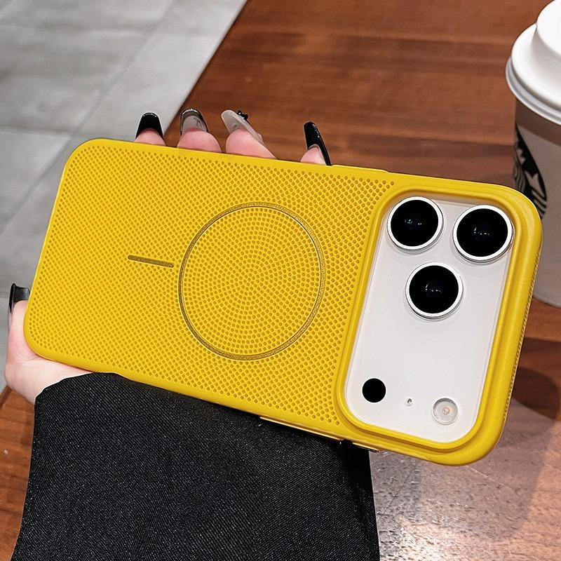 Wärmeableitung für Magsafe Magnetische Hülle für iPhone 17 16 15 14 13 12 Pro Max Plus 17Pro Atmungsaktive Wireless Charge Abdeckung