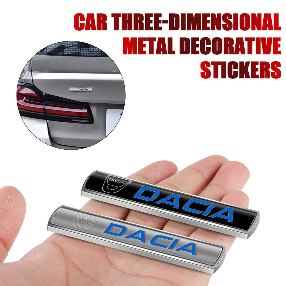 3D Car Metal Emblem Car Body Side Window Badge Sticker For Dacia Duster Logan 3 Mcv Sandero MK2 Stepway Lodgy Jogger Spring