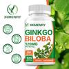 Capsule di estratto di Ginkgo biloba, 120 mg per dose, alta concentrazione di essenza di ginkgo, adatte sia per uomini che per donne.