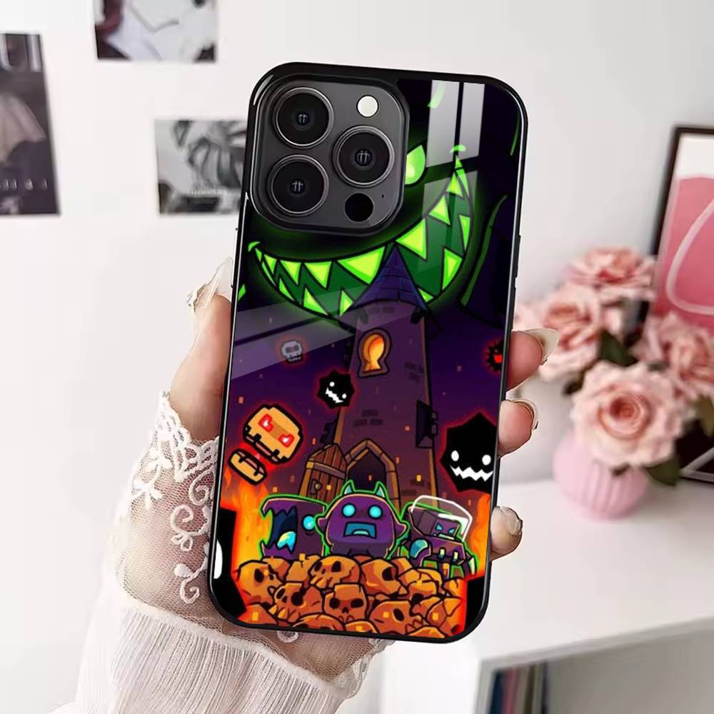 G-Geometry Dash Game Phone Case For iPhone 17,16,15,14,13,12,Plus,Pro,Max For Magsafe Magnetic Wireless Charge