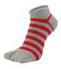 WIOIW Men's Two-Toe Tabi Socks, Ankle-Resistant Cotton, for Sports, Running, and Commuting, Set of 6