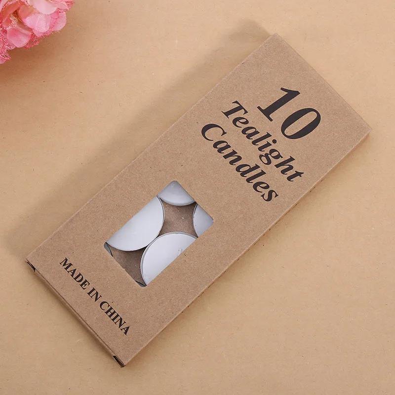 10pcs/box Small Flickering Decorative Candles Romantic Red Blue Yellow Tea Lighting for Birthday
