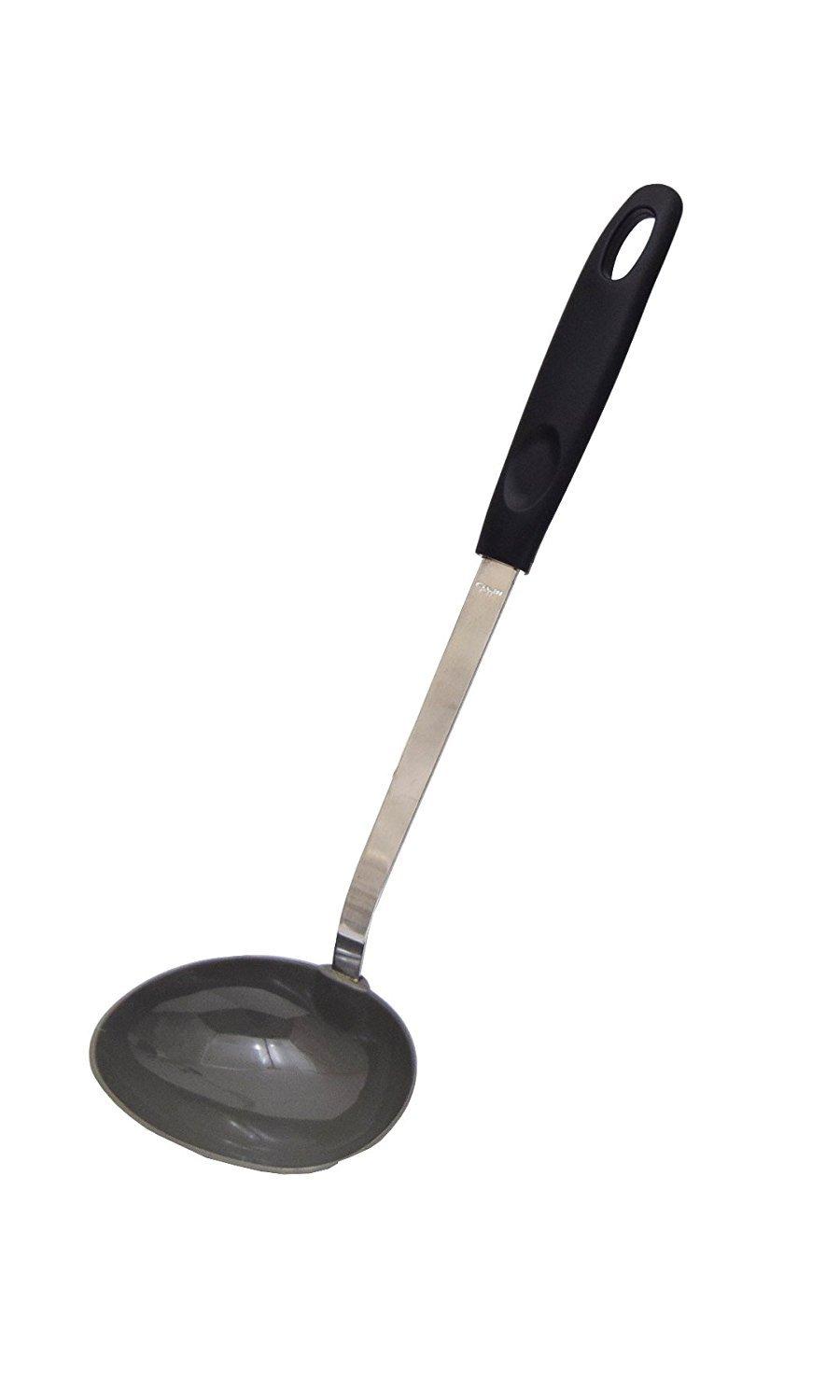 Takagi PC Handle Nylon Ladle for Nylon Ladle Scratch Pots or Pans Kitchen Cooking Made in Japan by Takagi Soup, etc. - Won t - Tool, Utensil, чёрный