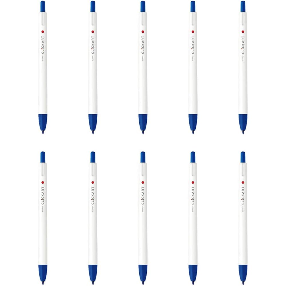 Zebra Water-based Pen Clickart Blue 10pcs B-WYSS22-BL