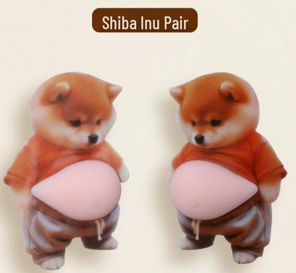 Shin-chan 3D Auto Anti-Kollisions Silikon Po Aufkleber