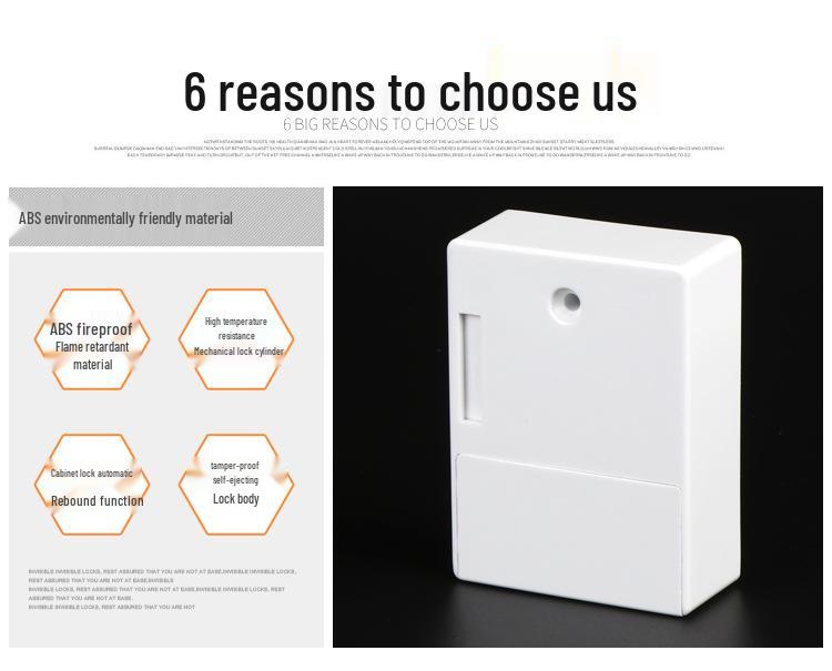 Electronic Smart Induction Invisible Lock for Cabinets and Wardrobes
