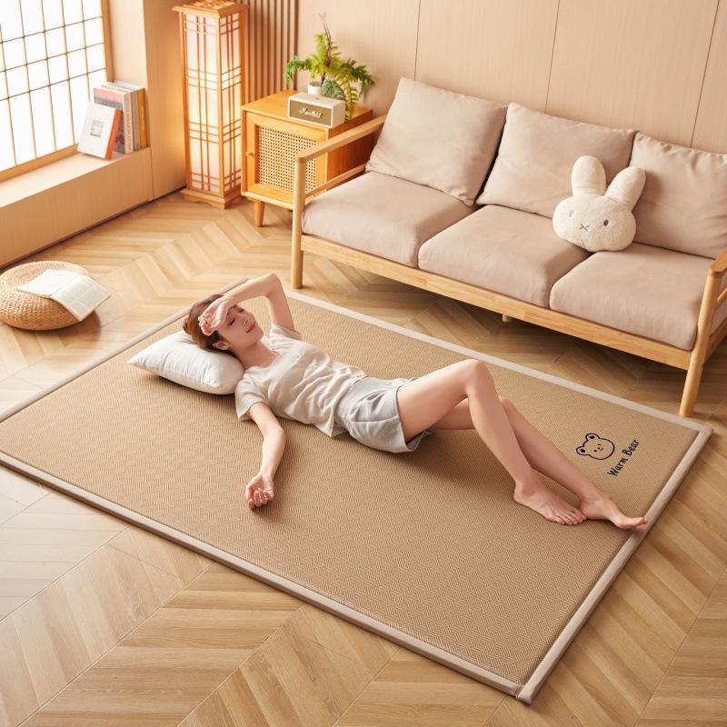 2026 New Summer Ice Silk Rattan Tatami Cool Mat - Thickened Student Bamboo Pad