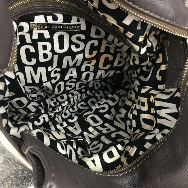 MARC BY MARC JACOBS Torba do ręki Szara Wzór z logo(UŻYWANY)
