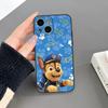 Cartoon Paws P-Patrols Phone Case For Iphone 16 Plus 15 14 Pro Max 13 Mini 11 12 Xr X Xs 6 7 8 SE Plus Back Cover