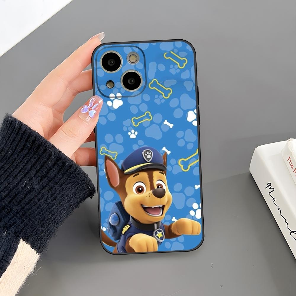 Cartoon Paws P-Patrols Phone Case For Iphone 16 Plus 15 14 Pro Max 13 Mini 11 12 Xr X Xs 6 7 8 SE Plus Back Cover