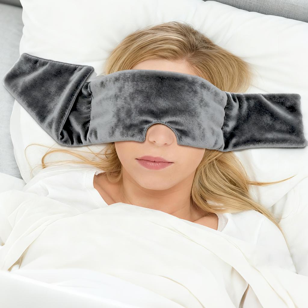 Weighted Sleep Mask Eye Mask for Sleeping Soft & Comforting Gravity Sleep Mask for Men Women Side Sleeper Night Work Nap