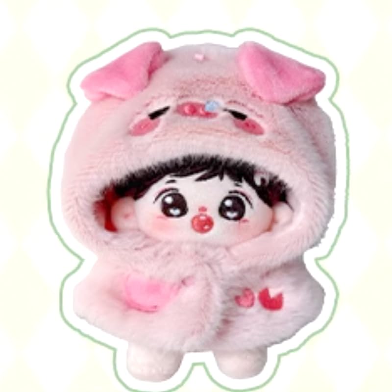 Fluffy Animal Kigurumi (10cm) Pig Plush Clothes Kigurumi Accessories Otaku Doll Mascot Kpopdoll Costume [Used]