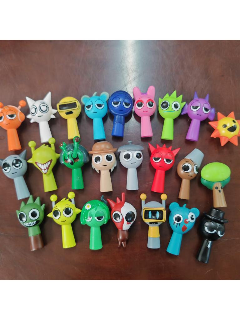 6 stuks 4,5 cm Grappige Sprunki Figuren Model PVC Sprunki Game Actie- & Speelfiguren