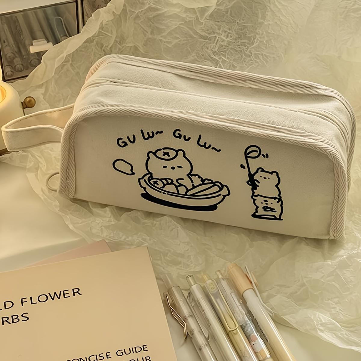 

1 шт. Пенал большой вместимости, Пенал для канцелярских принадлежностей, Простой пенал. Пенал на молнии, Школьные принадлежности,