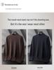 2025 Men's Casual Plus Size Round Neck Knit Sweater - Loose, Warm, Autumn/Winter Edition.