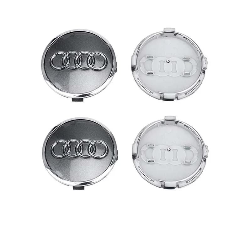 2026 61mm 4pcs Wheel Center Cap Emblem Hub for AQ3 A3 A4 A5 A6 A7 A8 S4 S6 Q5 Q7 Covers Badge Accessories Wheel Cap Label