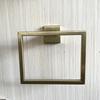 Brushed Gold 304 Stainless Steel Square Towel Ring