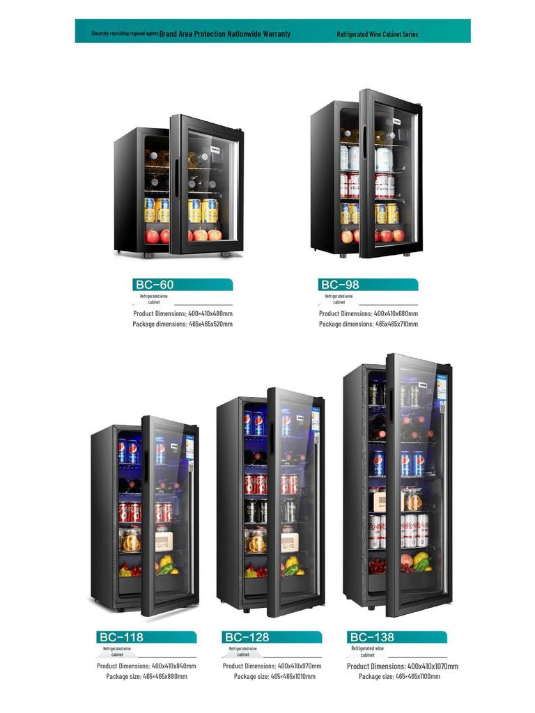 Compact Ice Bar Fridge: Home Use, Refrigeration, Tea, Wine, Sample & Display Cabinet, 110V.