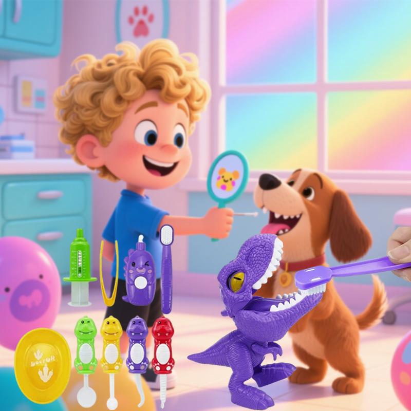 1/10pcs Montessori Educational Toys for Children Early Learning Doctors Role Play Kids Intelligen Brushing Tooth Teaching Aids