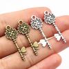 20-50pcs Alloy Metal Key Charms Pendant DIY Jewelry Making Accessories Findings for Earrings Necklace Bracelet