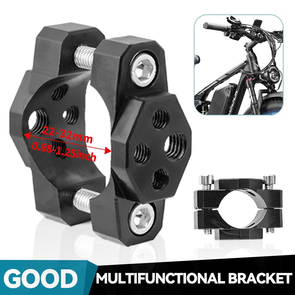 Motorcycle Fork Tube Handlebar Bracket Multifunction Holder Fixed Bumper Headlight Light Clamp Moto Auxiliary Spotlight Clip