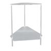Acrylic End Table 2 Tier Corner Side Table Small Corner Table for Living Room Bedroom Balcony Easy