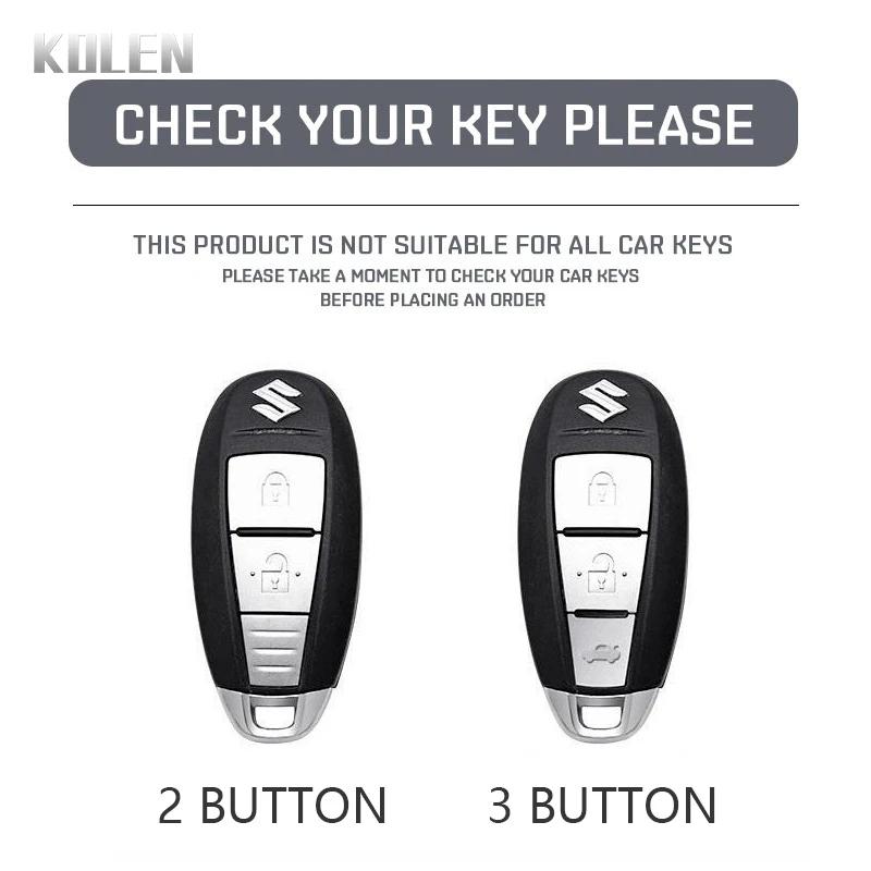 Fashion Tpu Car Key Case Cover For Suzuki Vitara Swift Ignis Kizashi Sx4 Baleno Ertiga Samurai S-Cross Protected Keychain Shell