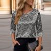 Blouse For Women Dressy 3/4 Long Sleeve Shirts Business Casual Outfit Tops