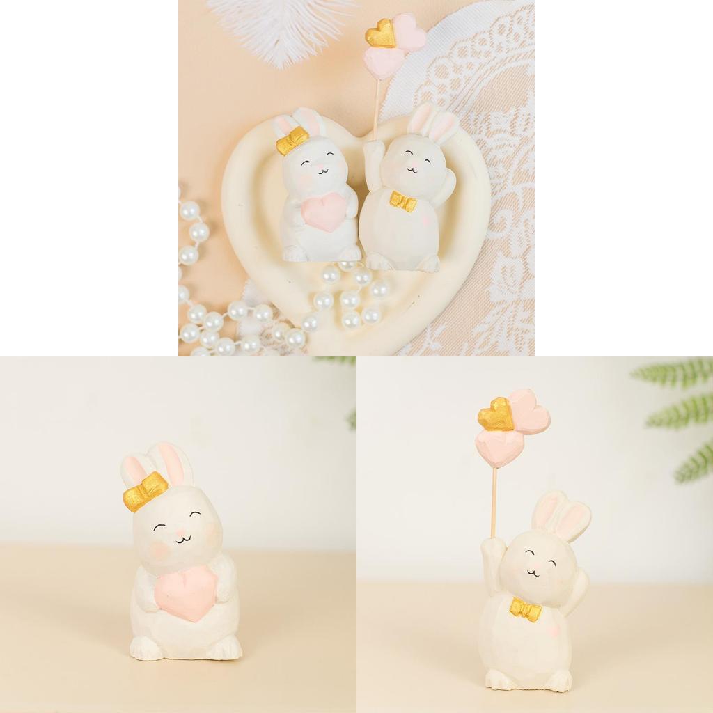Wooden Craft Bunny Decor With Engraved Design For Home Entryway And Gift Giving