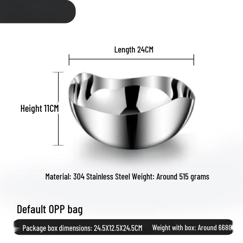 Luxury Stainless Steel Petal-Shaped Fruit Tray