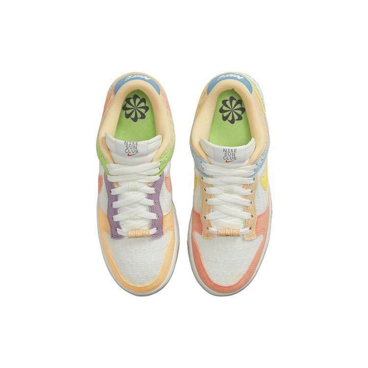 Nike  Dunk Low SE Sun Club Women Sneakers White Sail Light-Madder-Root DQ0265-100