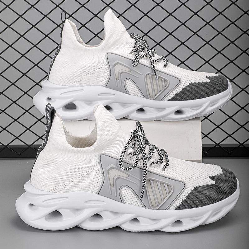 Мужские кроссовки модные дышащие повседневные спортивные туфли мужские кроссовки для бега — фото 6