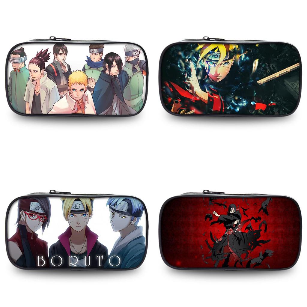 Boruto Naruto Anime Pen Bag With Waterproof Nylon Material Ideal For School And Travel