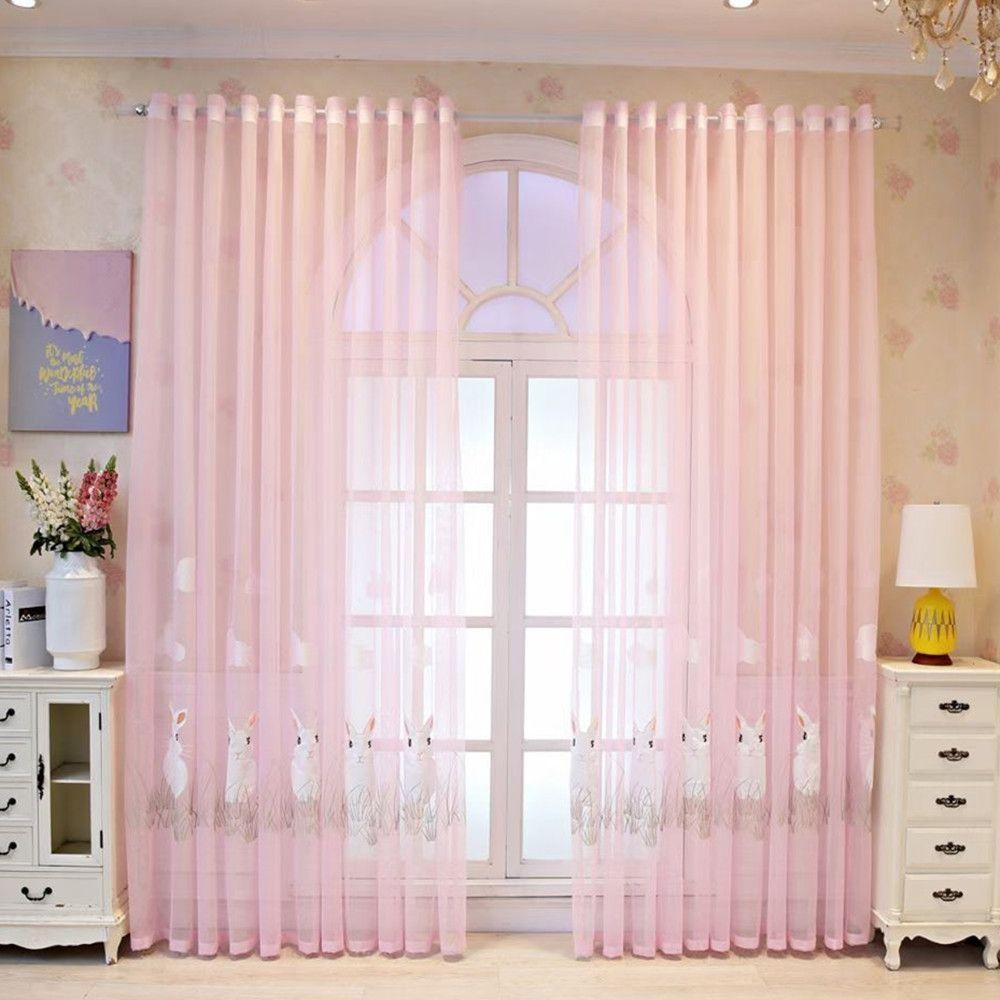 

Прозрачная, простая современная пасторальная свежая полупрозрачная непрозрачная однотонная штора, подходит для гостиной, балкона, эркера 150*270CM