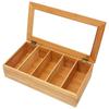 Wood Tea Bag Organizer Holder Durable Coffee Bag Organizer Box for Holder Bags Coffee Sugar Packets