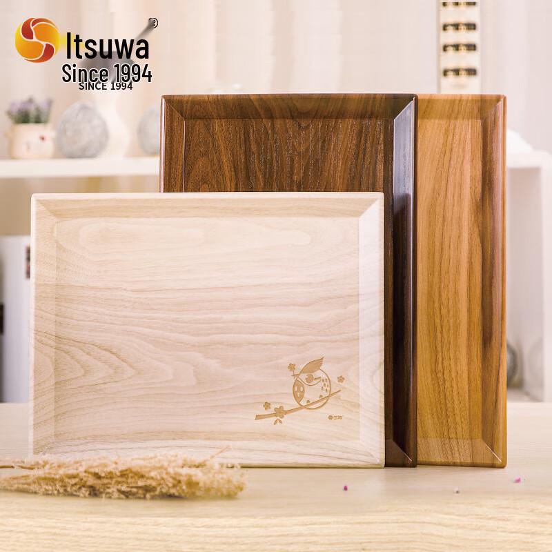 Wuhe Serviertablett mit Imitation Holzmaserung, Melamin