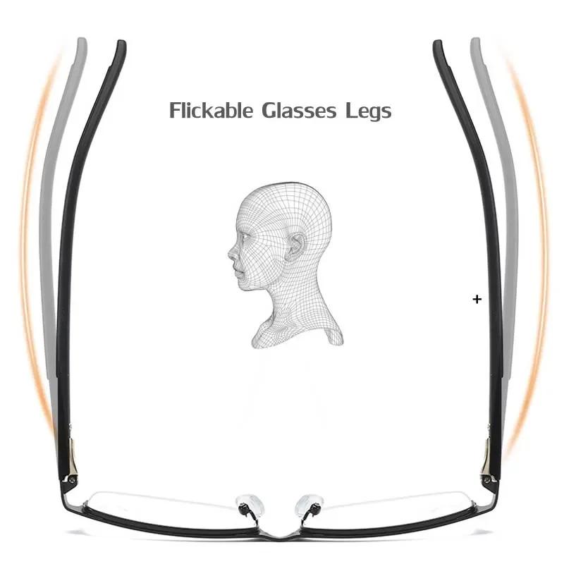 Titanium Alloy Business Reading Glasses Non Spherical 12 Layer Coated Plus Lenses Men Farsighted Eyeglasses +1.0 +2.0 +3.0 +4.0