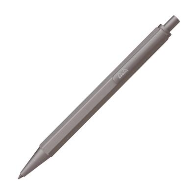 Długopis Rhodia Script 0,7 mm Sześciokątny Korpus Aluminiowy Wykończenie szczotkowane Niskowiskozowa Tusz Olejowy Srebrny RHODIA SCRIPT cf9281