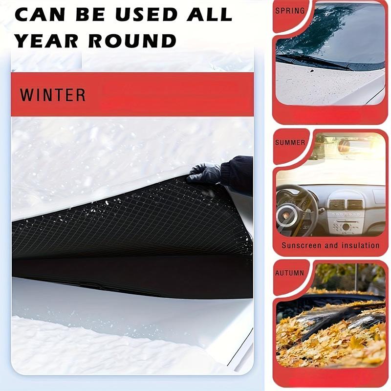 Car Windshield Snow Protector Front Windscreen Cover Sun Shade Waterproof  Summer and Winter Dual-purpose Sunshade Snow Shiled