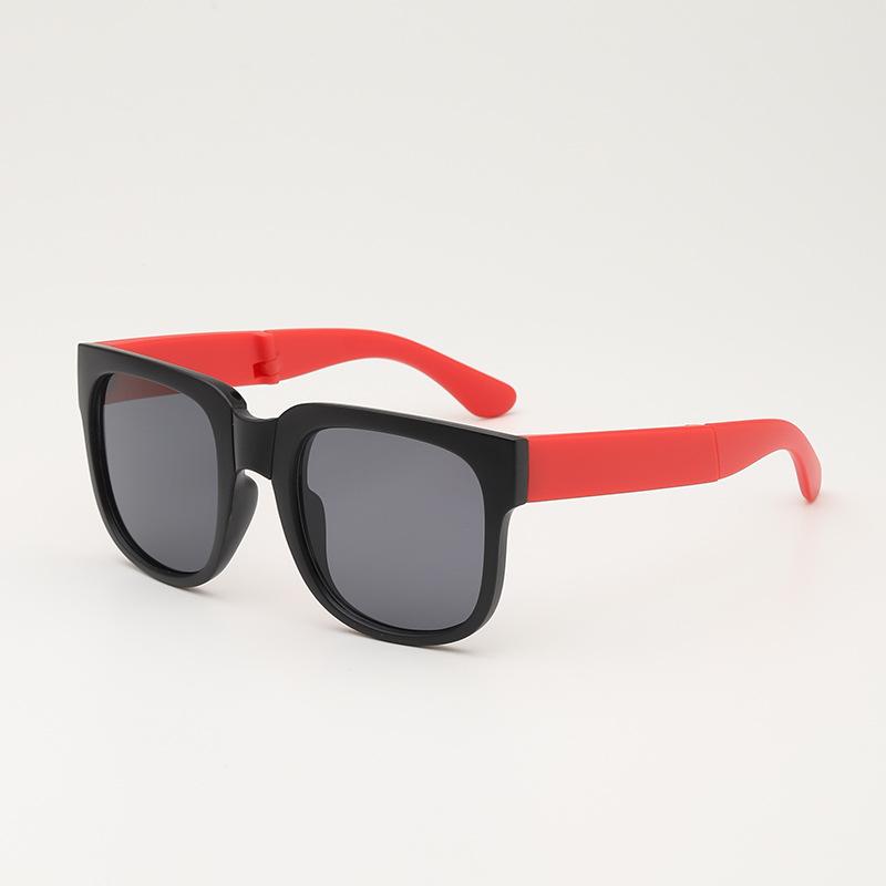 Folding Fashionable UV Resistant Baby Sunglasses New Box Art Children's Glasses Trend