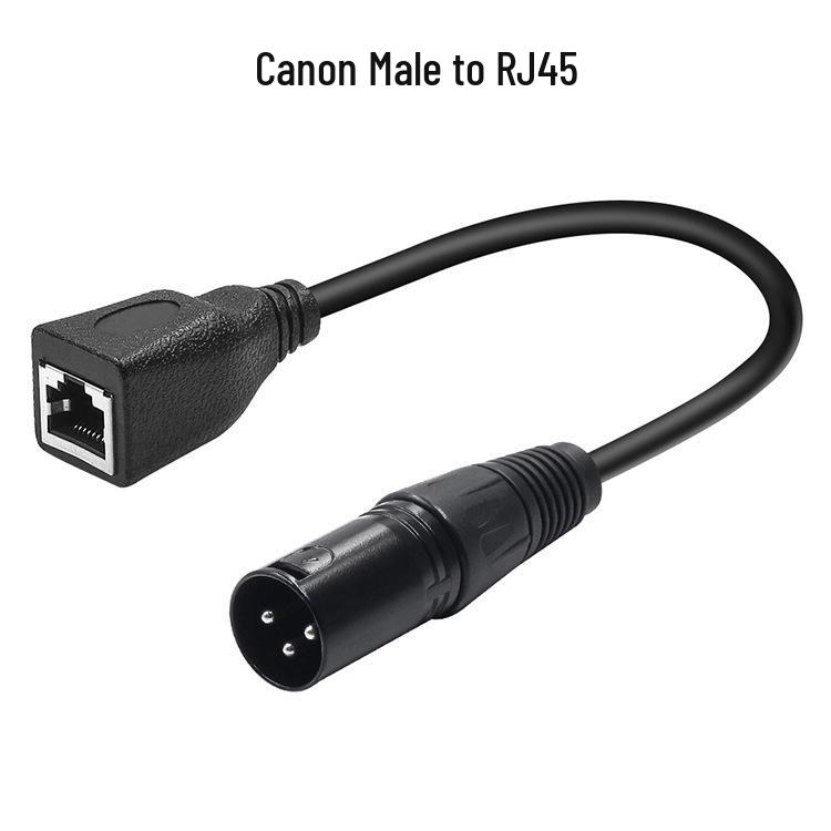 XLR to RJ45 Male/Female Converter for DMX512 Stage Lighting Signal Extension